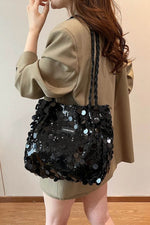 Sequin Braided Strap Shoulder Bag for a perfect OOTD – dress to impress outfits from Amexza