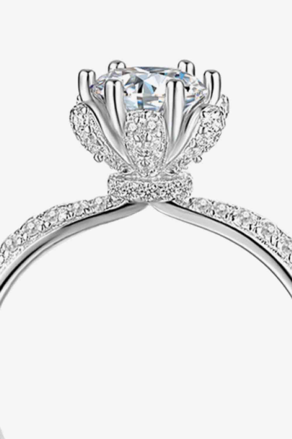 1 Carat Moissanite 6-Prong Ring for a perfect OOTD – dress to impress outfits from Amexza