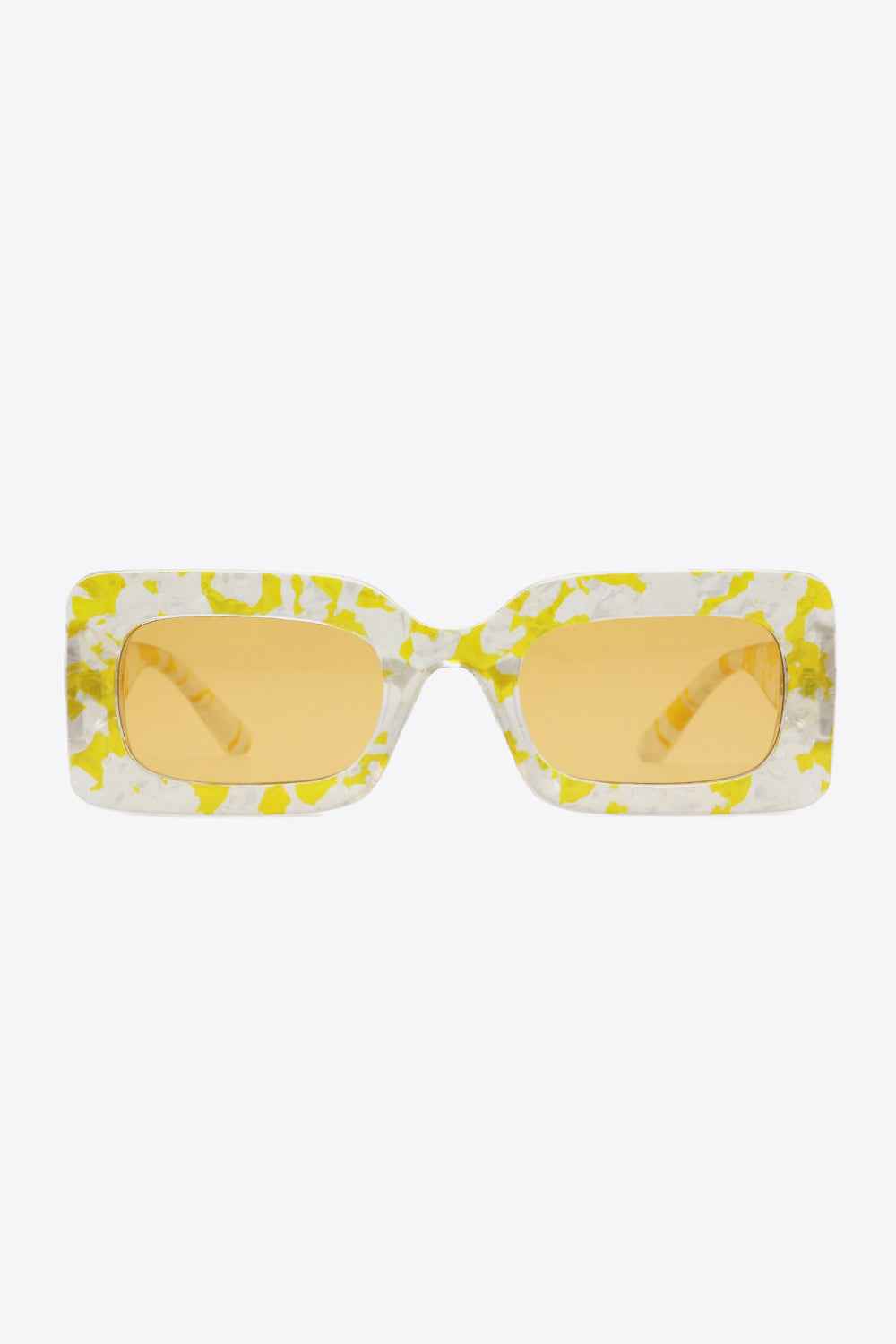 Tortoiseshell Rectangle Polycarbonate Sunglasses for a perfect OOTD – dress to impress outfits from Amexza