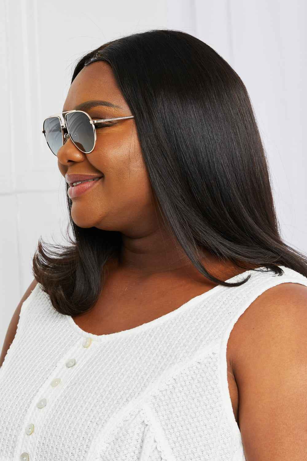 TAC Polarization Lens Aviator Sunglasses for a perfect OOTD – dress to impress outfits from Amexza