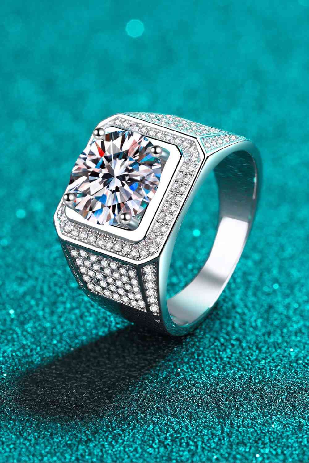 Bring It Home 925 Sterling Silver Moissanite Ring for a perfect OOTD – dress to impress outfits from Amexza