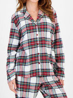 Plaid Collared Neck Button Up Top and Pants Lounge Set for a perfect OOTD – dress to impress outfits from Amexza