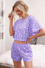 Ivy Lane Leopard Crop Top and Shorts Set for a perfect OOTD – dress to impress outfits from Amexza