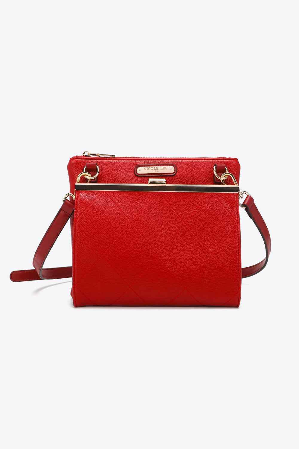 Nicole Lee USA All Day, Everyday Handbag Red One Size for a perfect OOTD – dress to impress outfits from Amexza