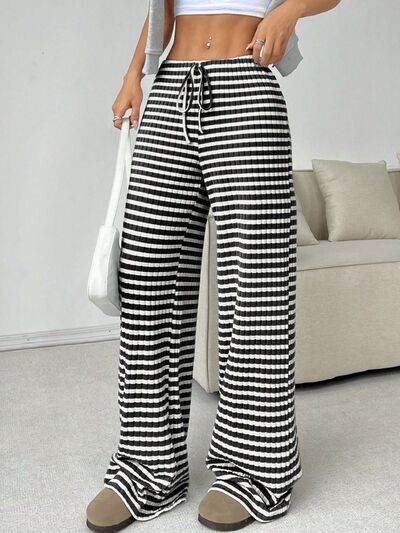 Tied Striped Wide Leg Pants for a perfect OOTD – dress to impress outfits from Amexza