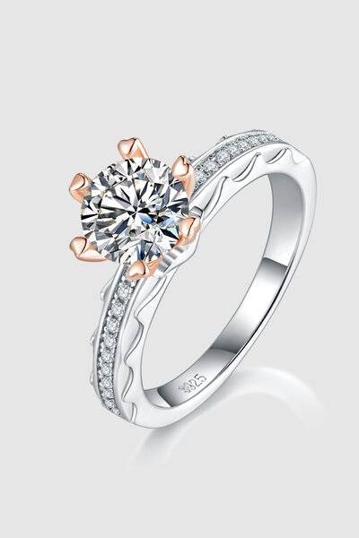 1 Carat Moissanite 925 Sterling Silver Ring Silver for a perfect OOTD – dress to impress outfits from Amexza