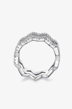 Adored Moissanite Zigzag Stacking Rings for a perfect OOTD – dress to impress outfits from Amexza