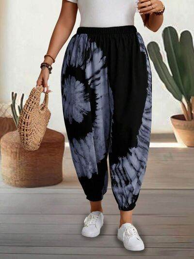 Tie-Dye Elastic Waist Pants for a perfect OOTD – dress to impress outfits from Amexza