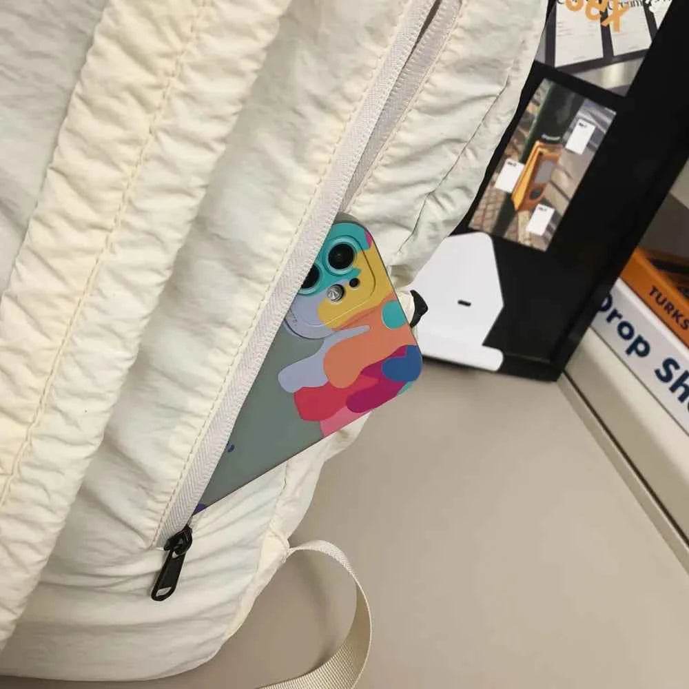 Drawstring Nylon Backpack Bag for a perfect OOTD – dress to impress outfits from Amexza