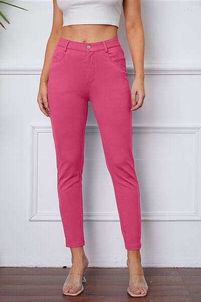 StretchyStitch Pants by Basic Bae Pink for a perfect OOTD – dress to impress outfits from Amexza