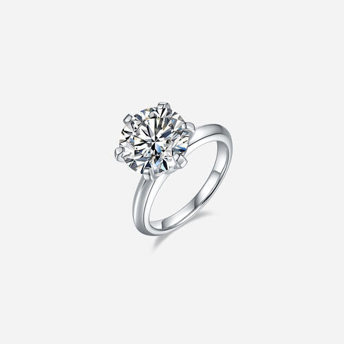 5 Carat Moissanite 925 Sterling Silver Ring Silver for a perfect OOTD – dress to impress outfits from Amexza