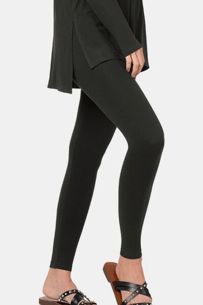 Zenana Full Size Brushed Microfiber Top and Leggings Lounge Set for a perfect OOTD – dress to impress outfits from Amexza