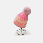 Gradient Knit Hat with Pompom Pink One Size for a perfect OOTD – dress to impress outfits from Amexza