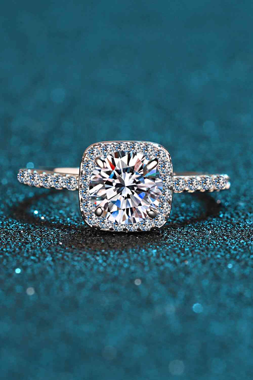 Square Moissanite Ring for a perfect OOTD – dress to impress outfits from Amexza