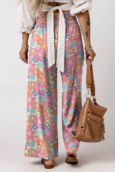 Drawstring Printed Wide Leg Pants for a perfect OOTD – dress to impress outfits from Amexza