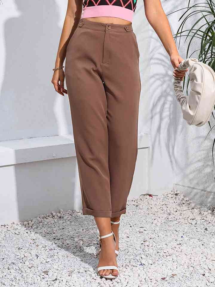 Cropped Straight Leg Pants for a perfect OOTD – dress to impress outfits from Amexza