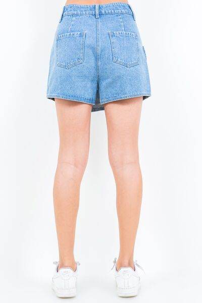 American Bazi Cargo Pocket Denim Skort for a perfect OOTD – dress to impress outfits from Amexza