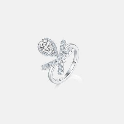 1 Carat Moissanite Zircon 925 Sterling Silver Ring Silver for a perfect OOTD – dress to impress outfits from Amexza