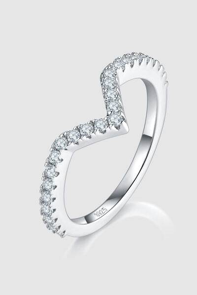 1 Carat Moissanite 925 Sterling Silver Double Layered Ring for a perfect OOTD – dress to impress outfits from Amexza
