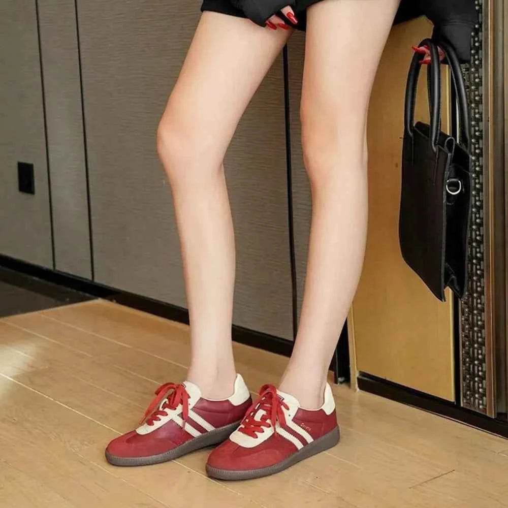 Round Toe Flats Sneakers for a perfect OOTD – dress to impress outfits from Amexza