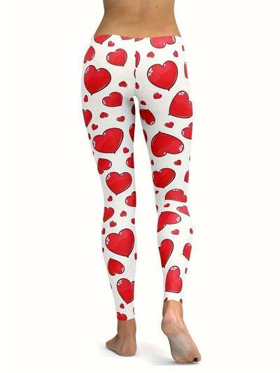 Heart Print Skinny Pants for a perfect OOTD – dress to impress outfits from Amexza