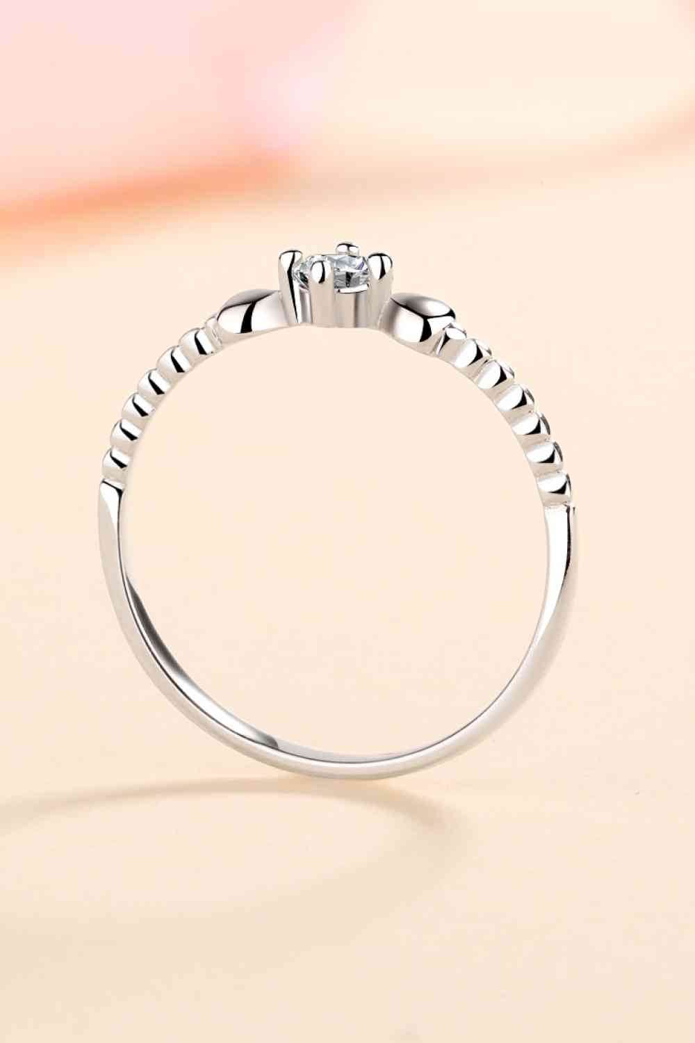 Adored Moissanite Heart 925 Sterling Silver Ring for a perfect OOTD – dress to impress outfits from Amexza