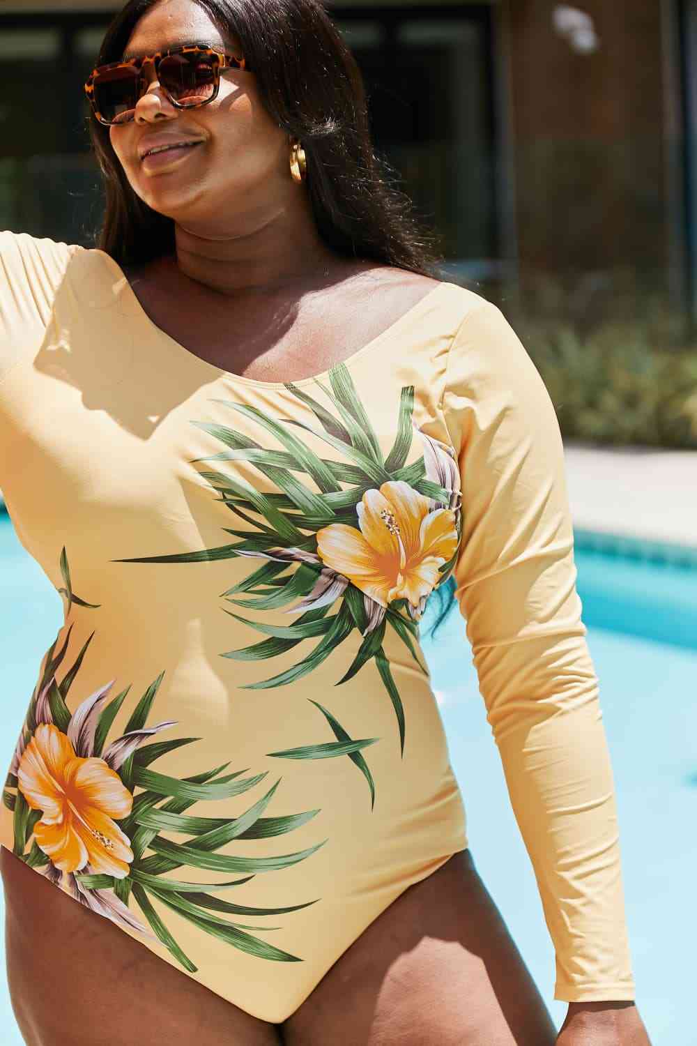 Marina West Swim Cool Down Longsleeve One-Piece Swimsuit for a perfect OOTD – dress to impress outfits from Amexza