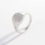925 Sterling Silver Signet Ring Silver for a perfect OOTD – dress to impress outfits from Amexza