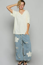 POL V-Neck Half Sleeve T-Shirt - Amexza