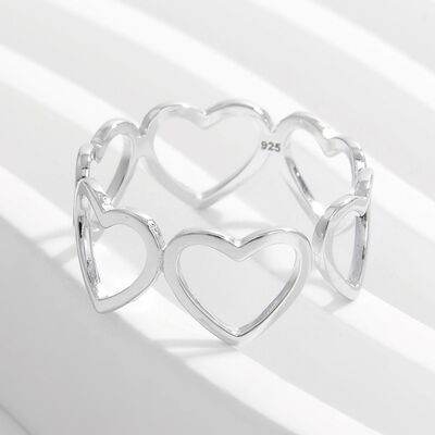 925 Sterling Silver Heart Ring for a perfect OOTD – dress to impress outfits from Amexza
