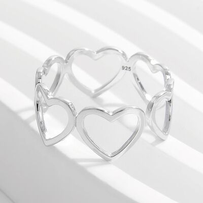 925 Sterling Silver Heart Ring for a perfect OOTD – dress to impress outfits from Amexza