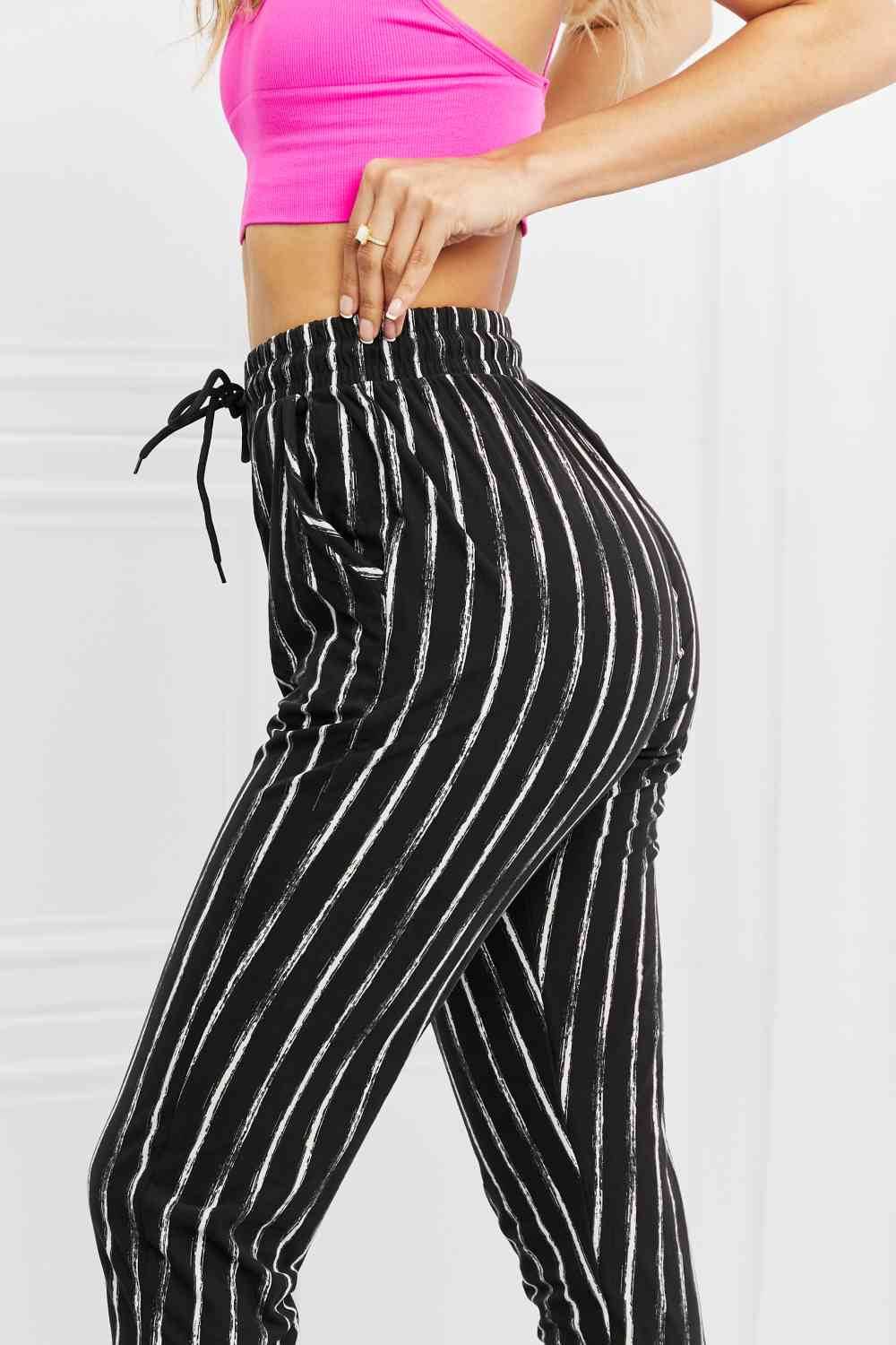 Leggings Depot Stay In Full Size Joggers - Amexza