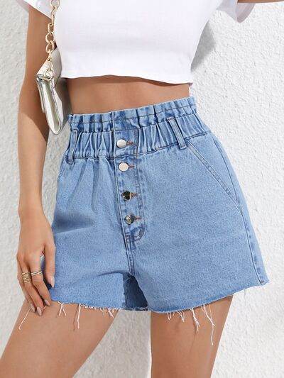 Denim Shorts with Pockets for a perfect OOTD – dress to impress outfits from Amexza