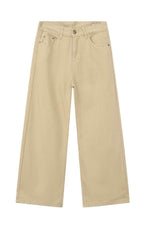 Wide Leg Jeans with Pockets Khaki for a perfect OOTD – dress to impress outfits from Amexza