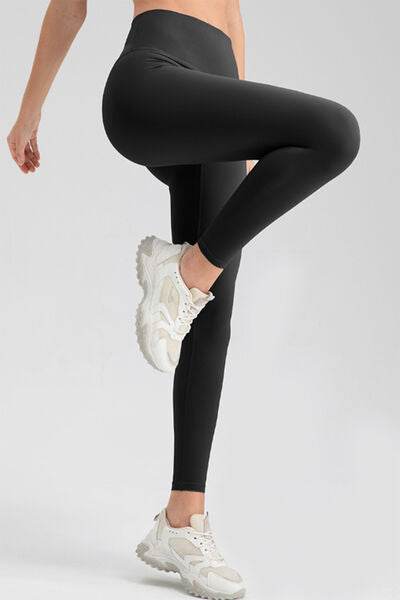 High Waist Skinny Active Pants - Amexza