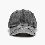 Fringe Adjustable Cotton Baseball Cap Black One Size for a perfect OOTD – dress to impress outfits from Amexza