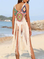 Fringe Spaghetti Strap Cover-Up for a perfect OOTD – dress to impress outfits from Amexza