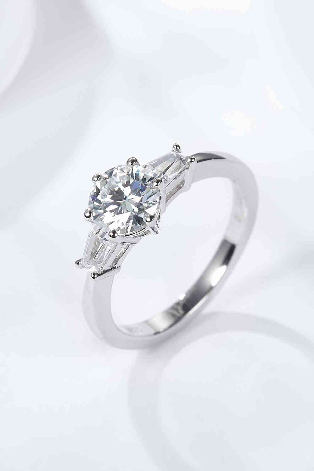 Loyal Love 1 Carat Moissanite Platinum-Plated Ring for a perfect OOTD – dress to impress outfits from Amexza