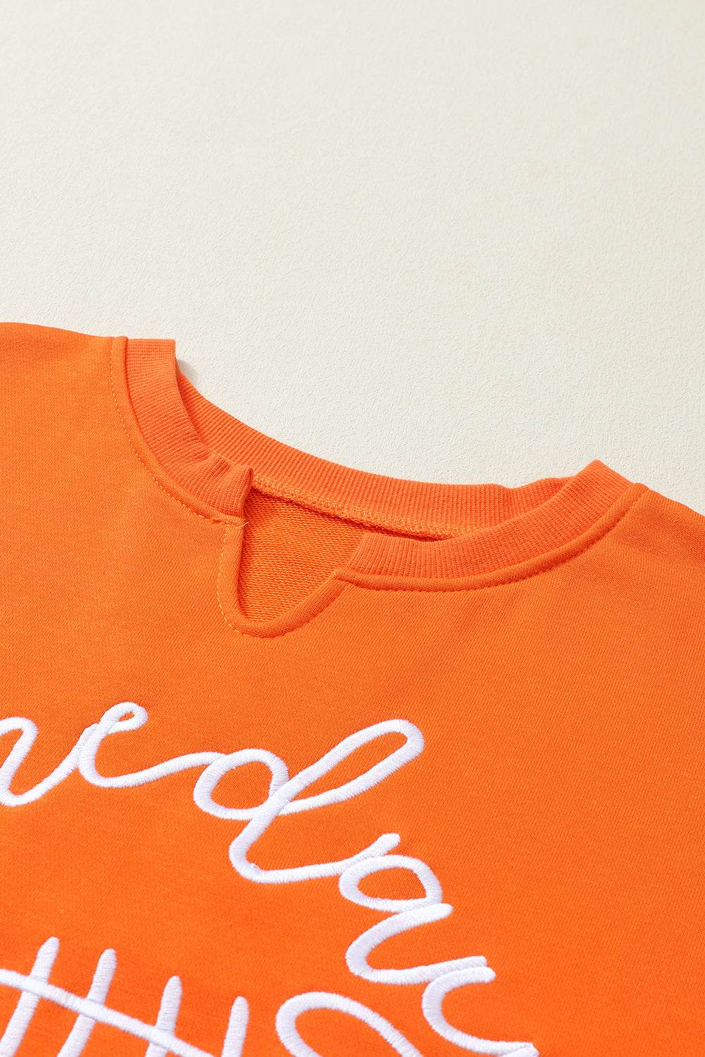 GAME DAY Football Notched Long Sleeve Sweatshirt for a perfect OOTD – dress to impress outfits from Amexza