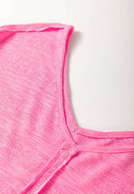 Exposed Seam V-Neck Three-Quarter Sleeve Blouse for a perfect OOTD – dress to impress outfits from Amexza