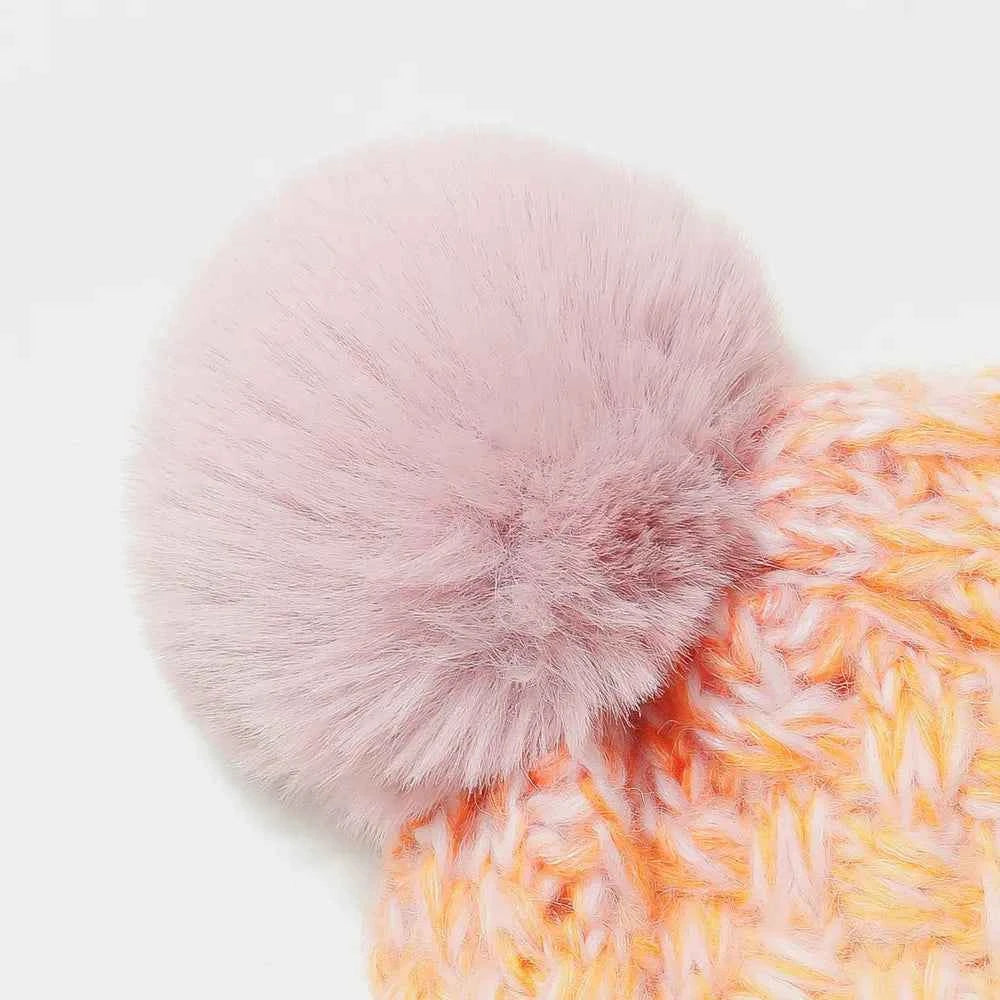 Gradient Knit Hat with Pompom for a perfect OOTD – dress to impress outfits from Amexza