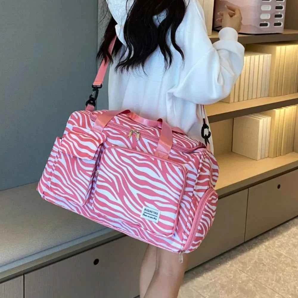 Oxford Cloth Animal Print Travel Bag for a perfect OOTD – dress to impress outfits from Amexza