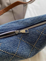 Rhinestone Denim Shoulder Bag for a perfect OOTD – dress to impress outfits from Amexza