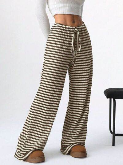 Tied Striped Wide Leg Pants for a perfect OOTD – dress to impress outfits from Amexza