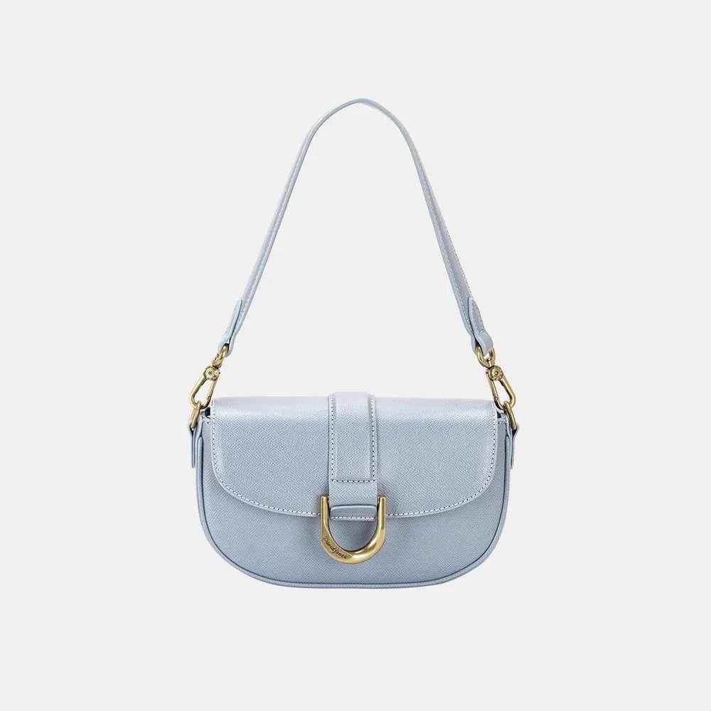 David Jones PU Leather Shoulder Bag L. Blue One Size for a perfect OOTD – dress to impress outfits from Amexza