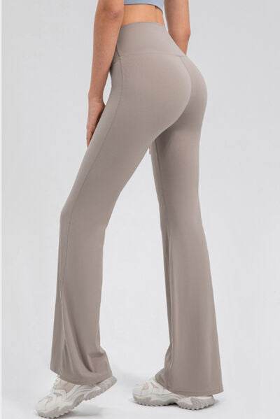 High Waist Straight Active Pants - Amexza