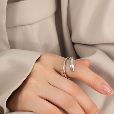 Titanium Steel Layered Wrap Ring for a perfect OOTD – dress to impress outfits from Amexza