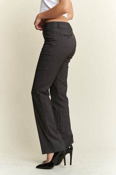 ADORA Regular Rise Slim Bootcut Pants - Amexza