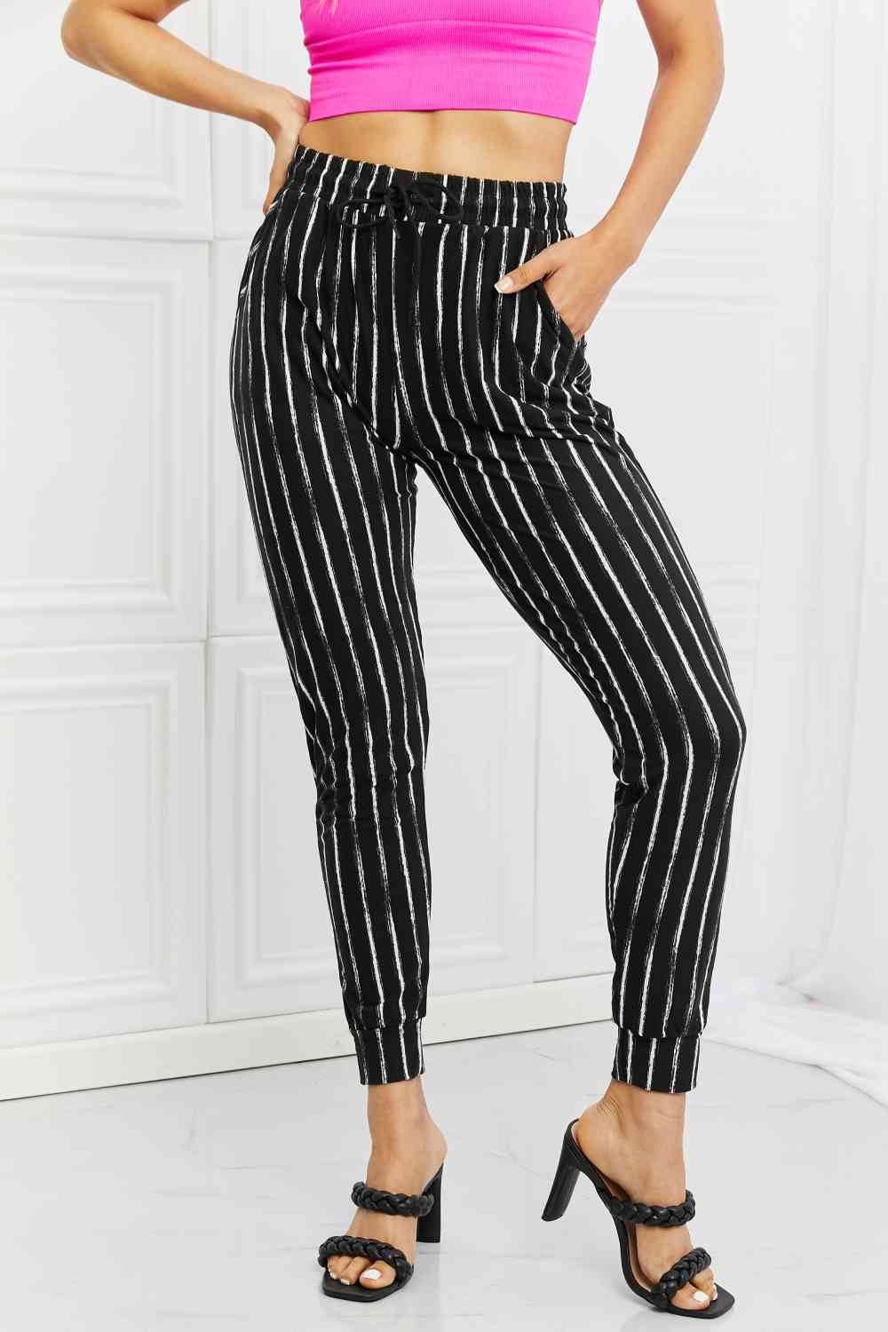 Leggings Depot Stay In Full Size Joggers - Amexza