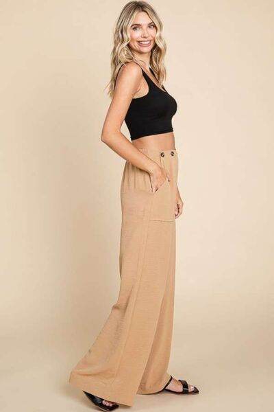 Culture Code Full Size High Waist Wide Leg Cargo Pants for a perfect OOTD – dress to impress outfits from Amexza